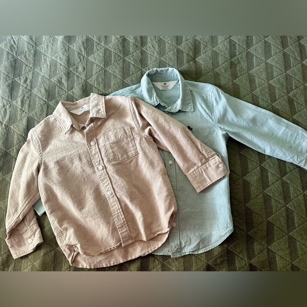 2 boys dress shirts